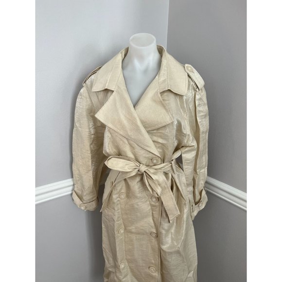 NWT The New Society Linen Trench Coat $532 - Picture 3 of 6